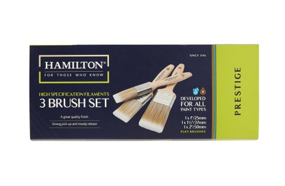 Hamilton Prestige Pure Synthetic Brush Set 3 Pack