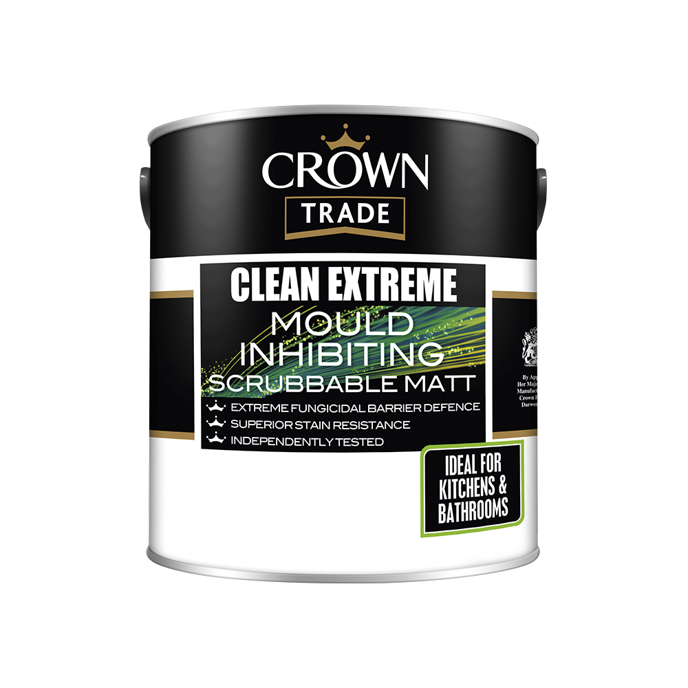 Crown Clean Extreme Mould Inhibiting Scrubbable Matt