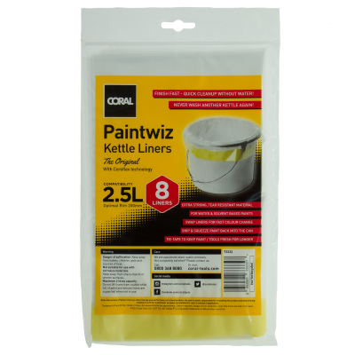 Coral Paintwiz Kettle Liners 2.5L 8 Pack